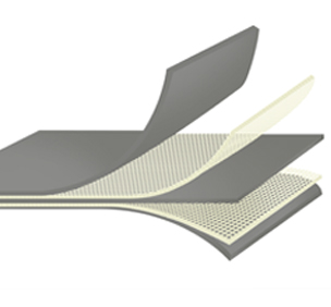 Cloth-inserted rubber sheet Type 87