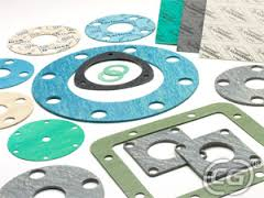 A group of different types of gaskets on top of each other.